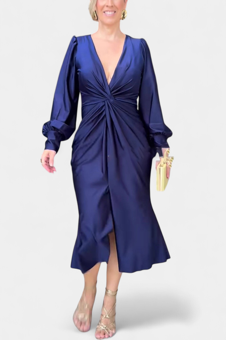 Mêda – Vestido Maxi de Manga Comprida