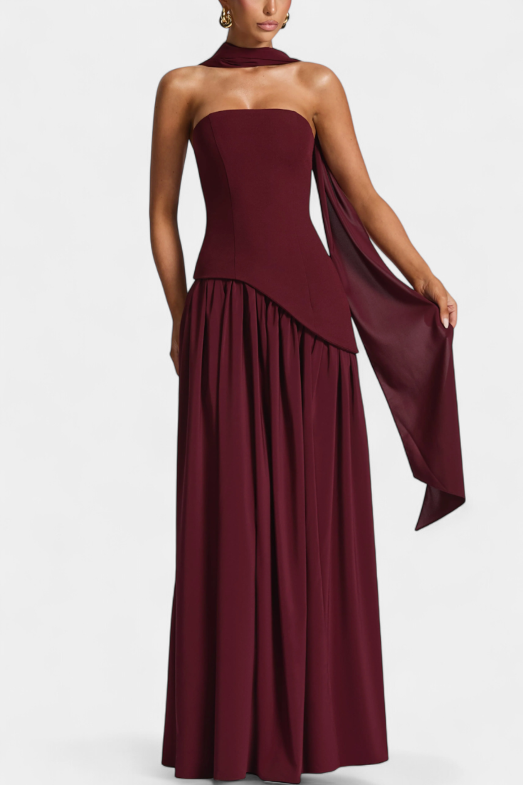 Oliveira do Hospital – Vestido Maxi de Chiffon