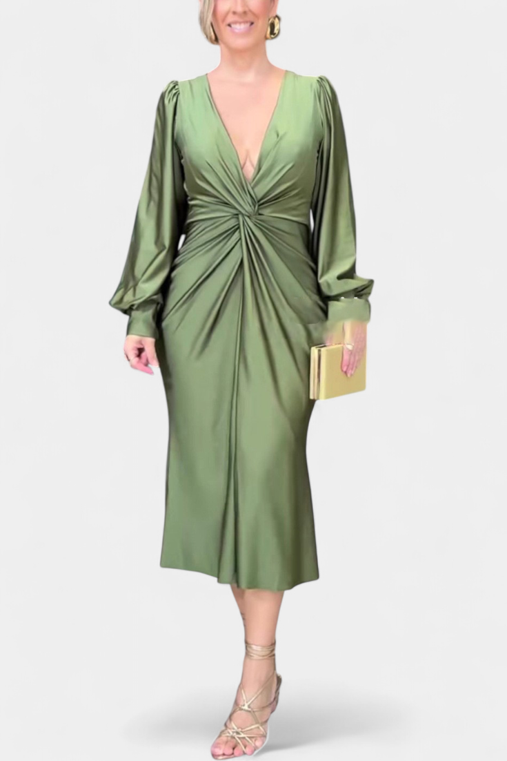 Mêda – Vestido Maxi de Manga Comprida
