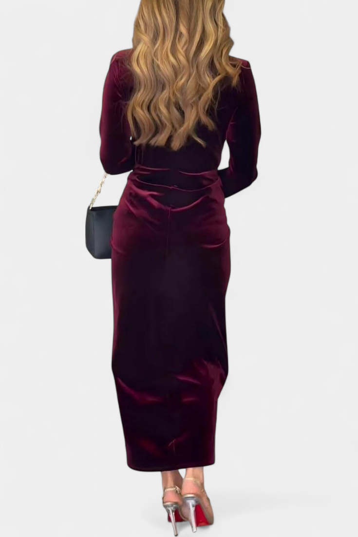 Tábua – Vestido Maxi com Racha Frontal