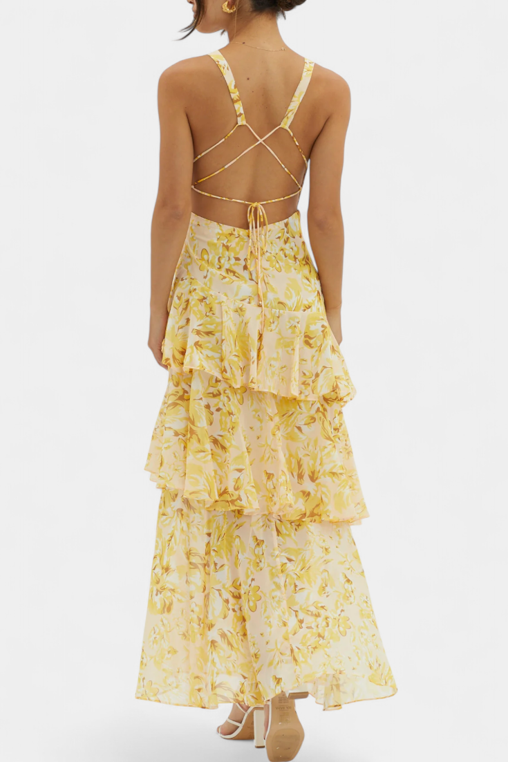 Benavila – Vestido de Chiffon em Camadas