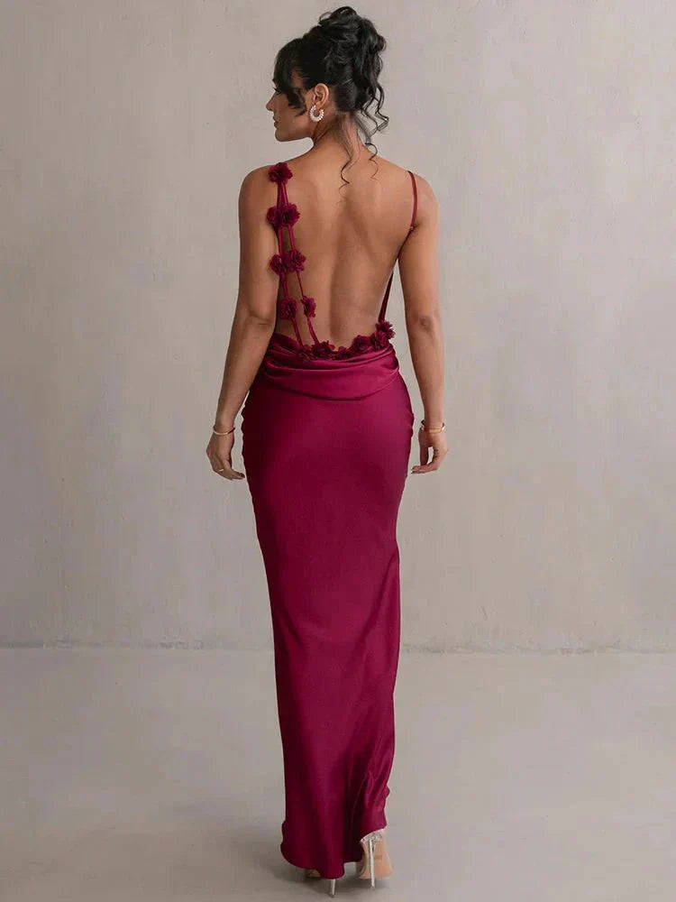 Gebelim – Vestido de Festa em Seda com Babados