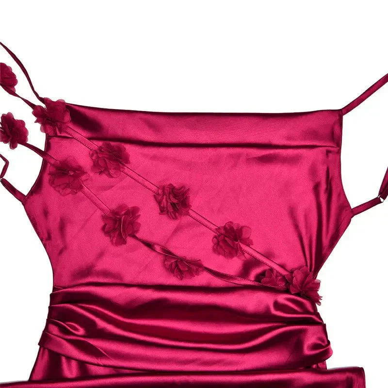 Freixiosa – Vestido de Festa em Seda com Babados