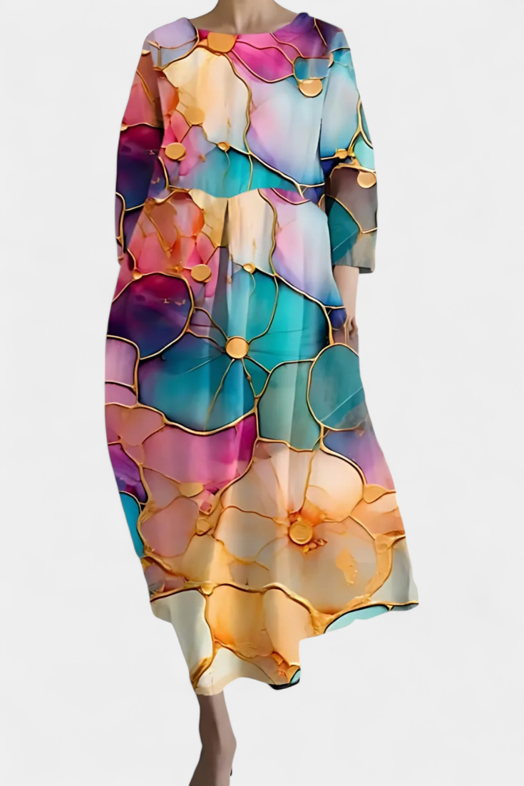 Reguengos – Vestido Fluido com Decote em V