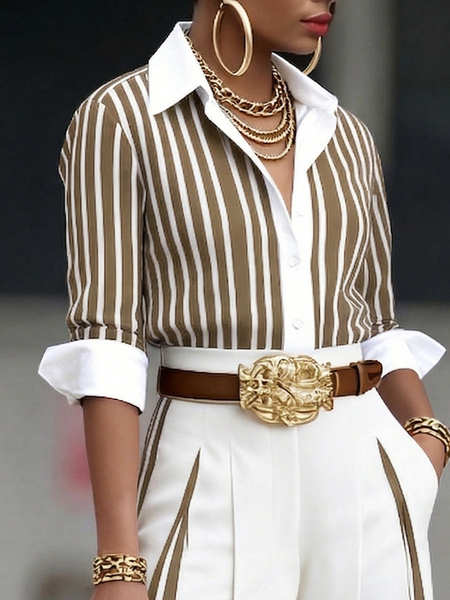 Mizarela – Conjunto de Camisa e Calças de Algodão