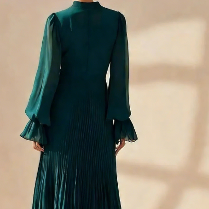 Lagoa – Vestido Midi Plissado