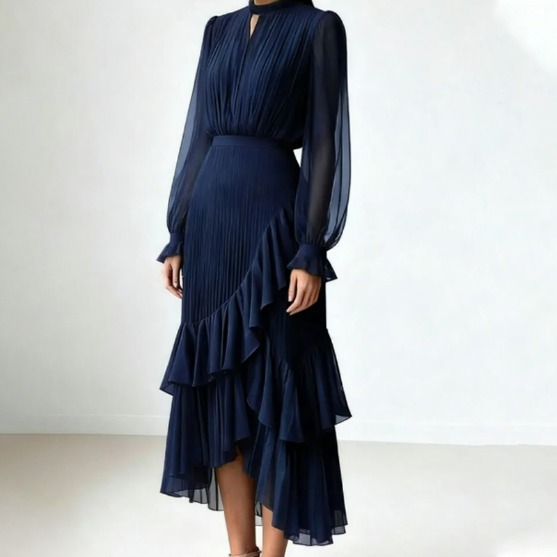 Lagoa – Vestido Midi Plissado