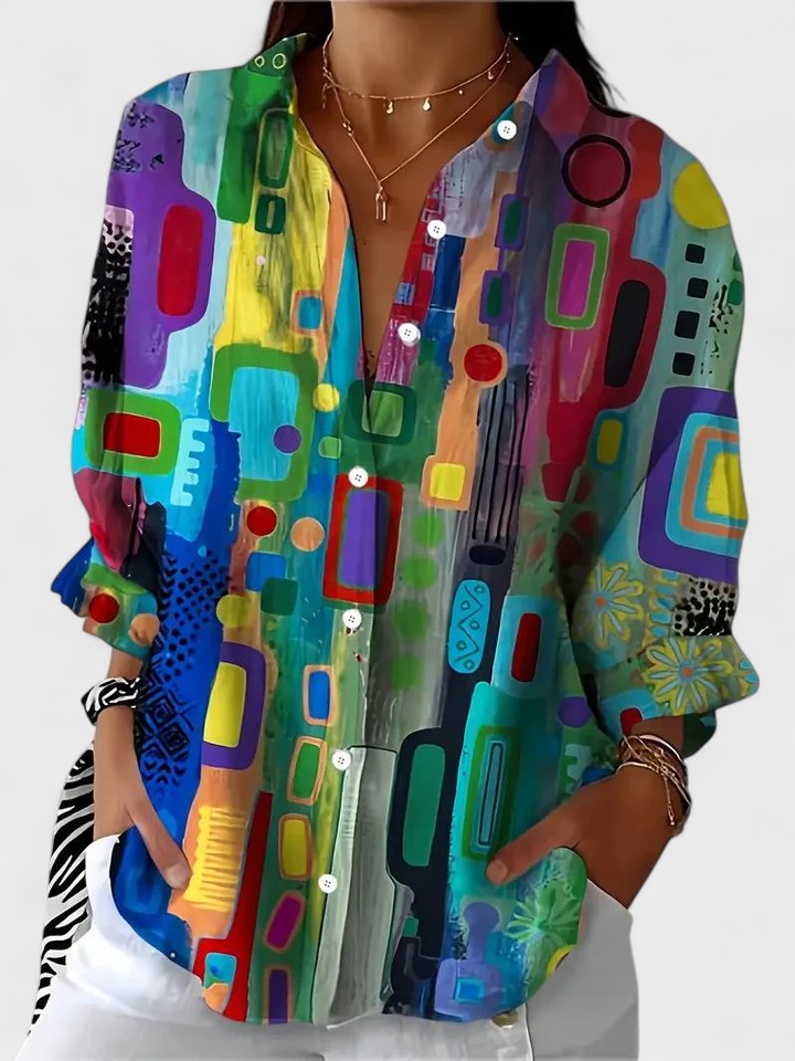 Penilhos – Blusa com Padrão Geométrico